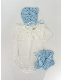 Pelele cuello bordado 2