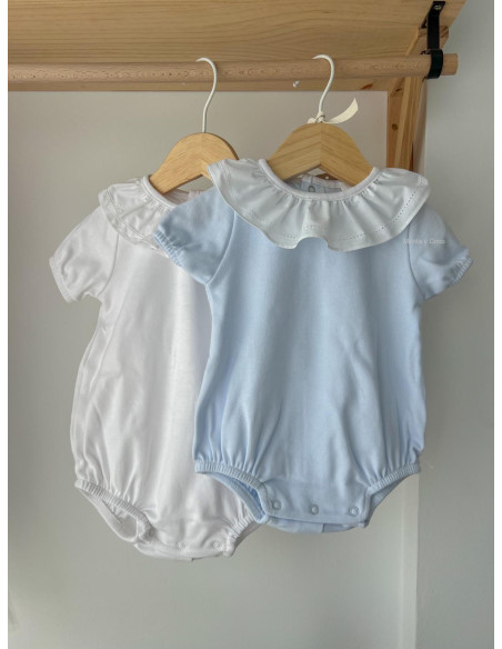 Pijama manga corta con cuello