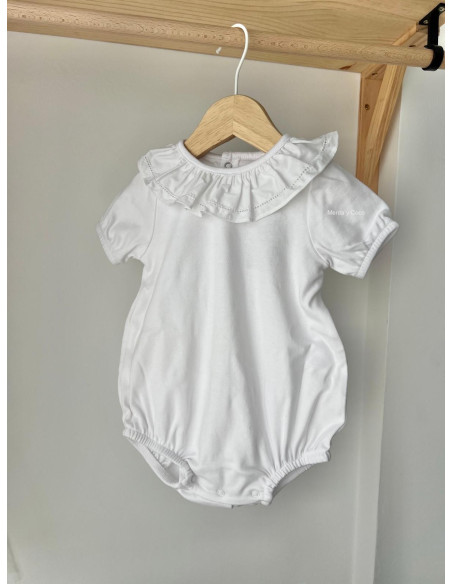 Pijama manga corta con cuello