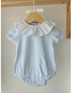 Pijama manga corta con cuello