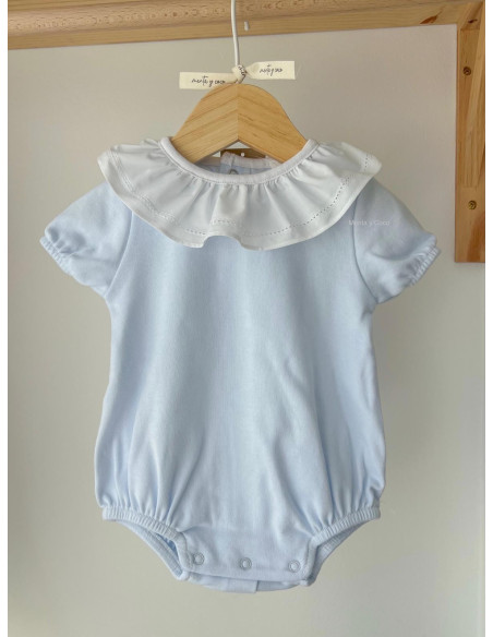 Pijama manga corta con cuello