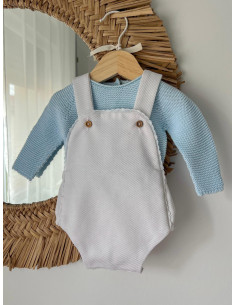 Ranita piqué tira bordada