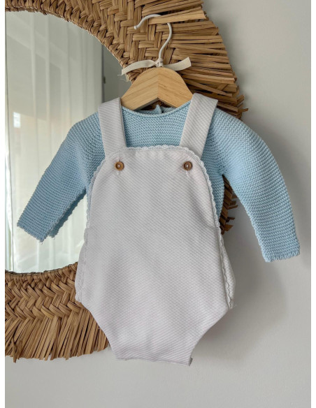 Ranita piqué tira bordada