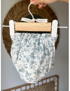 Cubrepañal eucalipto gris