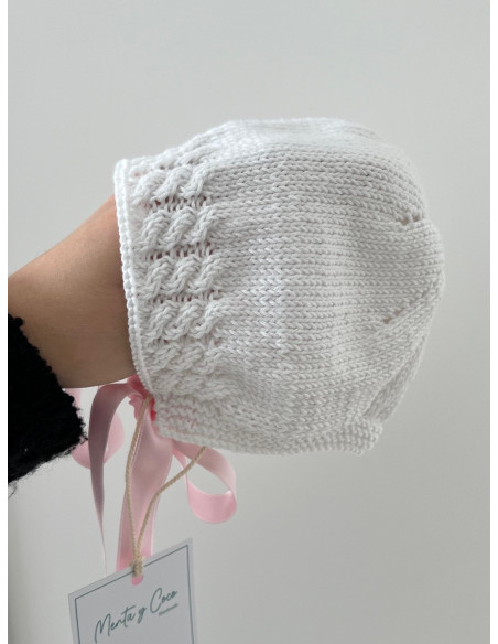 Capota con trenza y lazo