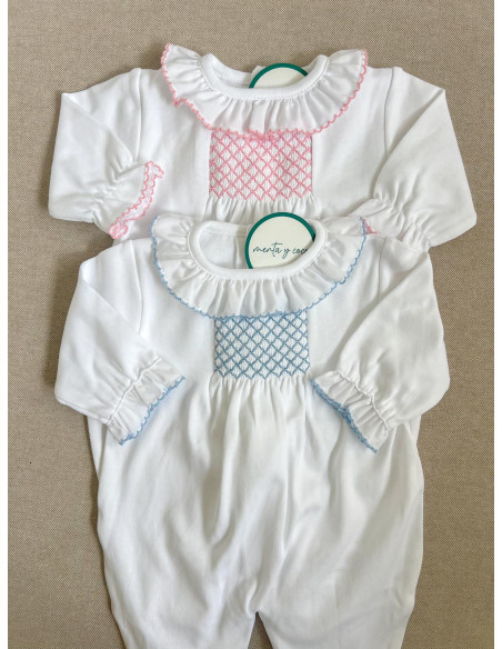 Pijama puntilla nido de abeja