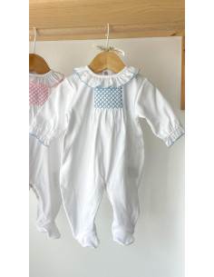 Pijama puntilla nido de abeja 2