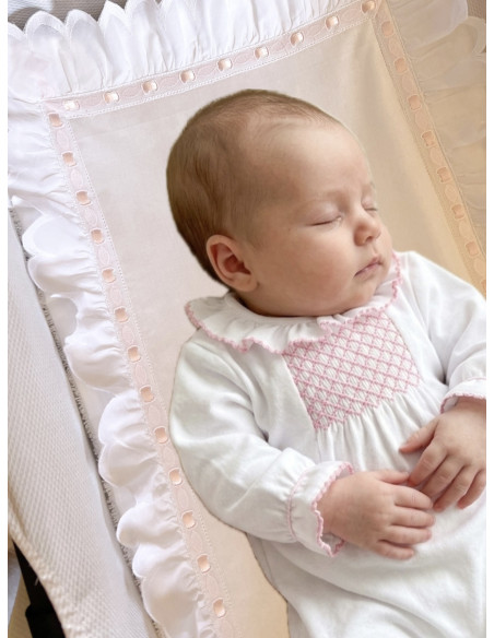 Pijama puntilla nido de abeja