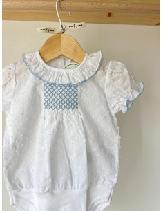 Camisa-body plumeti nido de abeja