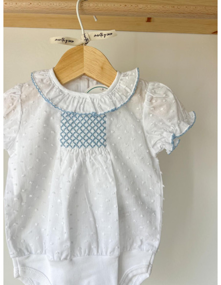 Camisa-body plumeti nido de abeja