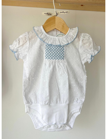 Camisa-body plumeti nido de abeja