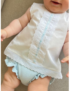 Camisa entredós y pasacintas