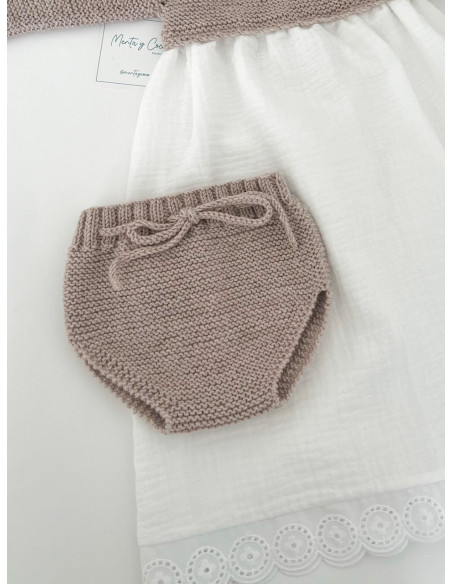 Cubrepañal con lazada