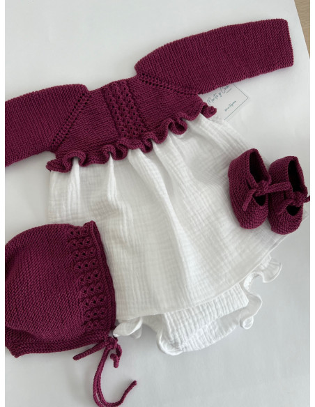 Vestido con ochos y volante