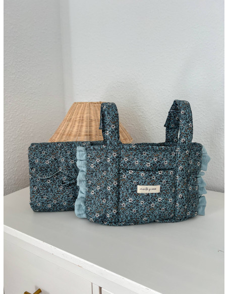 Bolsa de carro Bristol volante azul verdoso