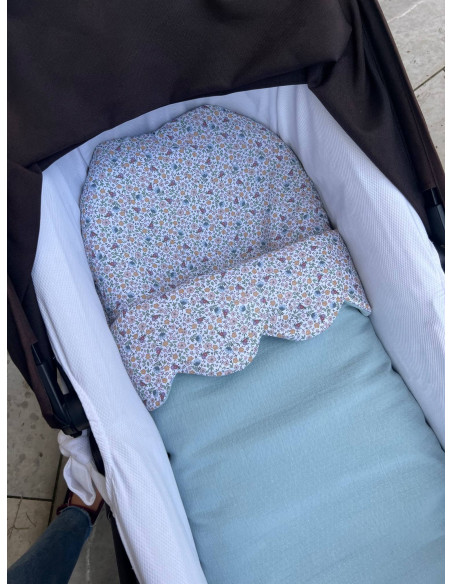 Saco Greta azul verdoso con relleno extraíble