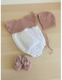 Pelele combinado con volante en la manga