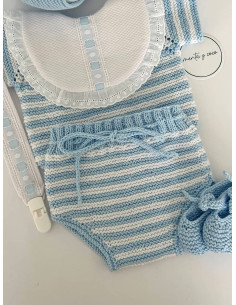 Cubrepañal de rayas 2