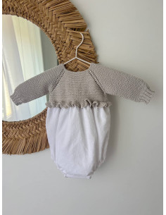 Pelele combinado con volante en el cuerpo 2