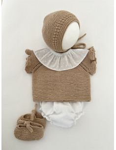 Jersey con volantes en las mangas