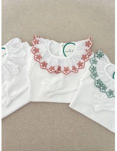 Body flor manga larga