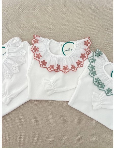 Body flor manga larga