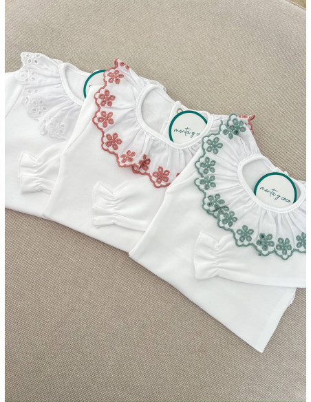 Body flor manga larga