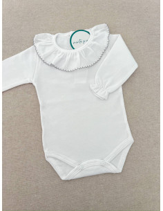Body puntilla manga larga