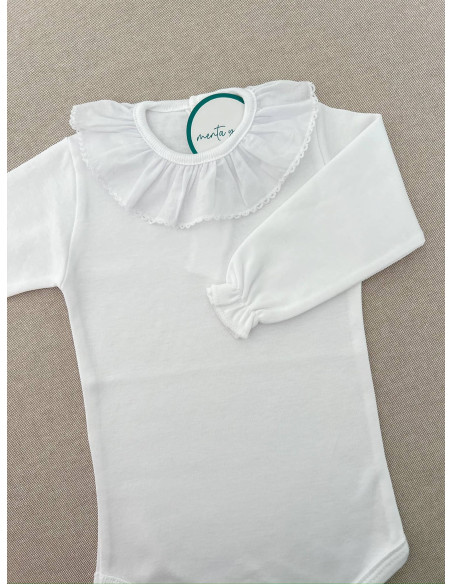 Body puntilla manga larga