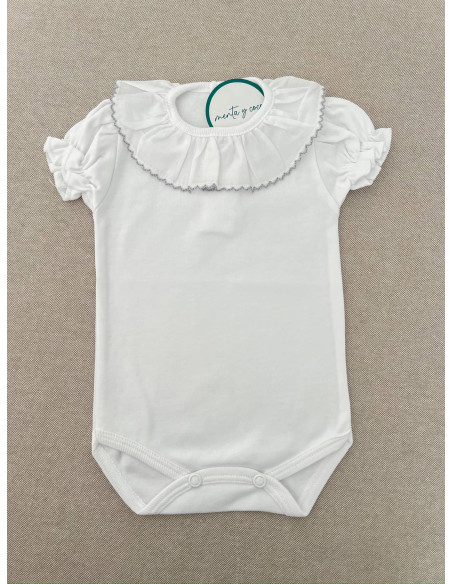 Body puntilla manga corta