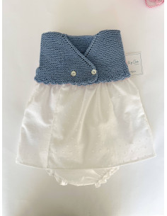 Conjunto MER 3-6m algodón azul 2