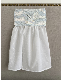 Faldón MER 3-6m rayas azul bebé 2