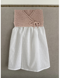 FALDÓN mer + PATUCOS 1-3m algodón algodón rosa polvo 2