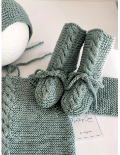 Patucos de bota con trenza 2