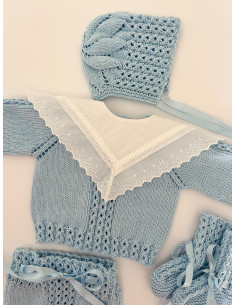 Babero entredós picos 2