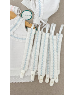 Chupetero nido de abeja celeste 2