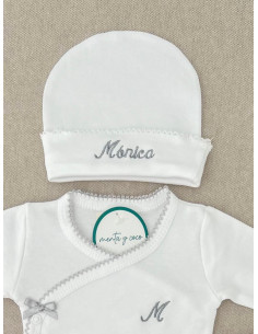 Gorro puntilla recién nacido 2