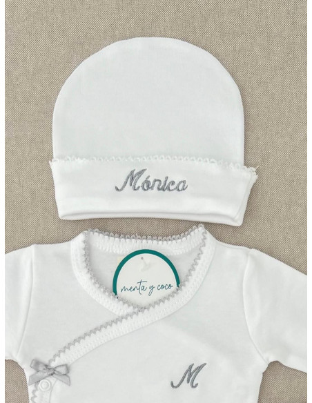 Gorro puntilla recién nacido