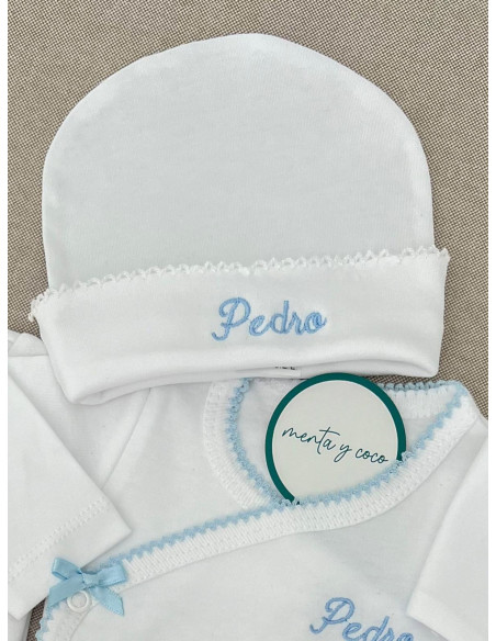 Gorro puntilla recién nacido