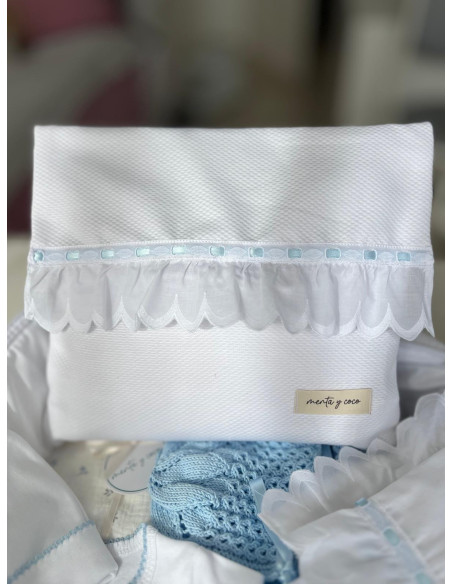 Bolsa de muda tira bordada hoja