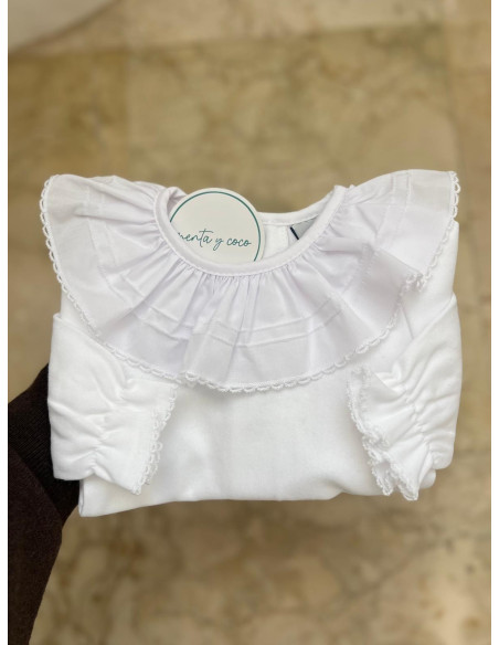 Body cuello jaretas manga larga