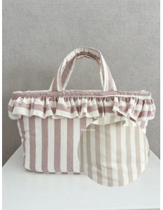 Bolsa pocket raya beige