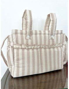 Bolso maxi raya beige