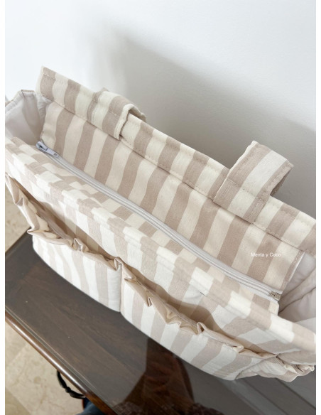 Bolso maxi raya beige